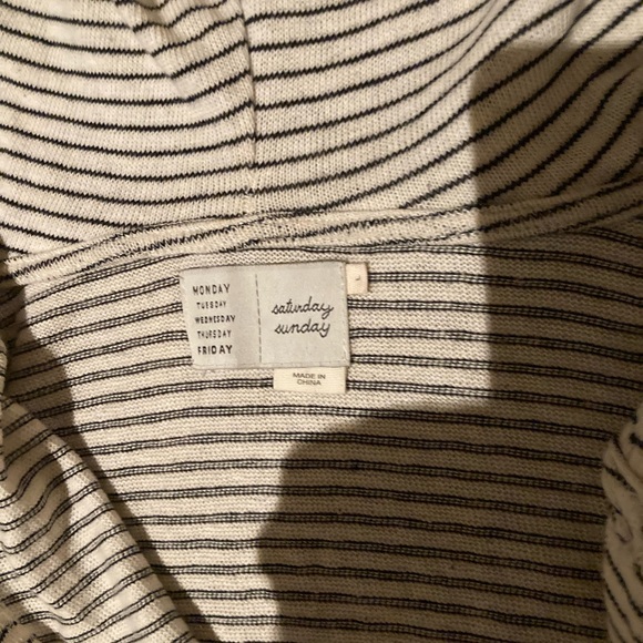 Anthropologie Saturday, Sunday hooded, cotton beach, cover-up jacket L - Picture 4 of 5